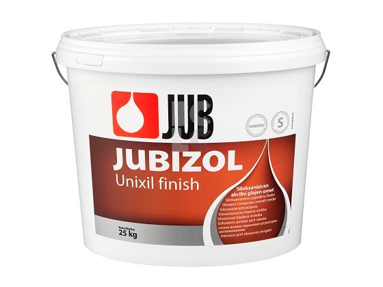 JUBIZOL UNIXIL FINISH S - siloksanizirana akrilna zaglađena žbuka